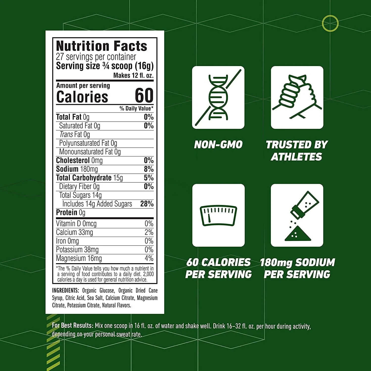 Clif Hydration Electrolyte Lemon Limeade Drink Mix Pouch - Image 2