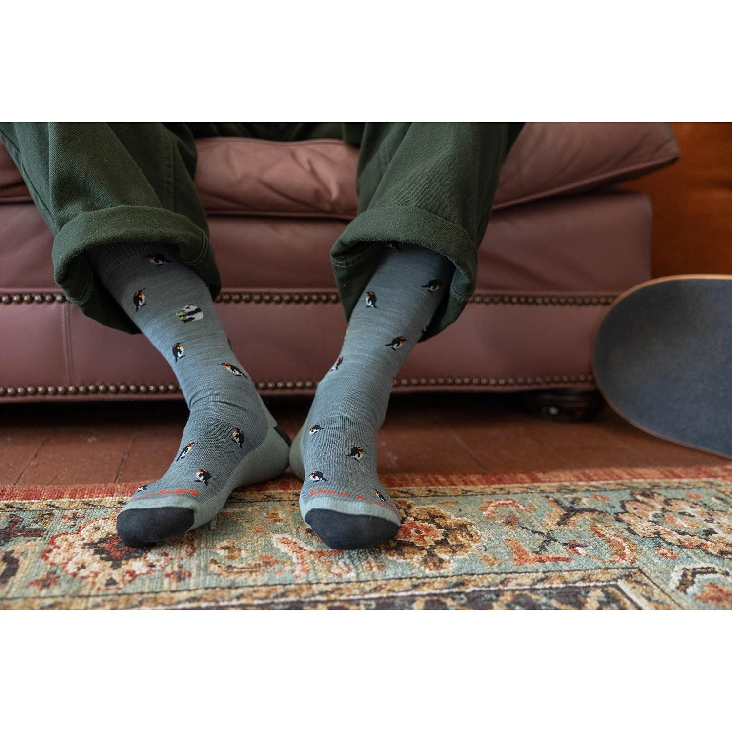 Darn Tough Panda-monium Crew Lightweight with Cushion Men's Socks - Image 2
