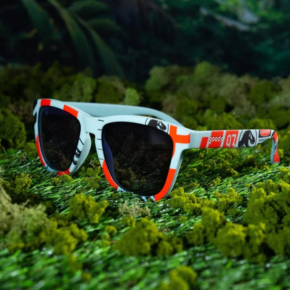 goodr OG Sunglasses - T-Rex In The Rear View - Image 2