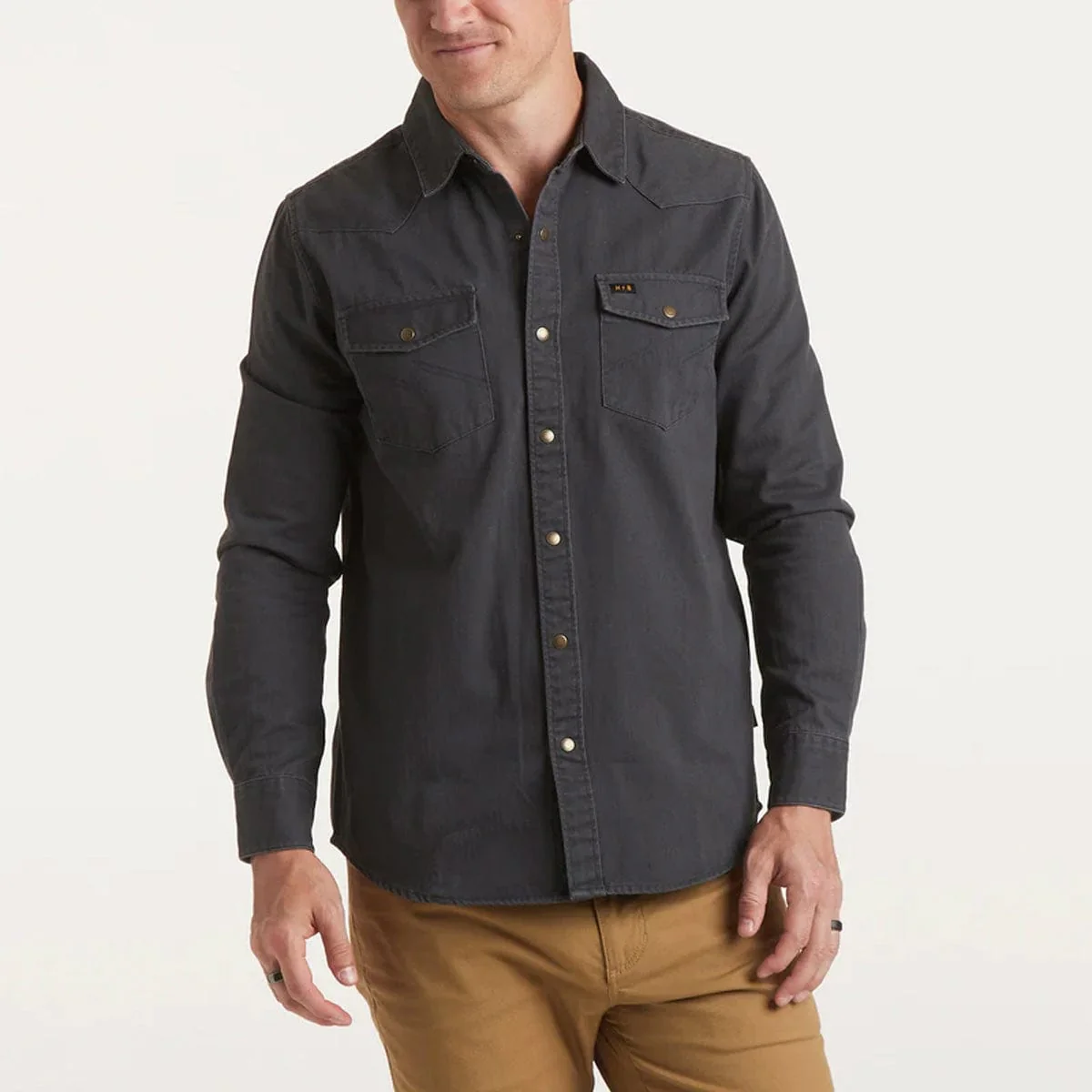 Howler Brothers Sawhorse Work Shirt - Crow Black - Image 5