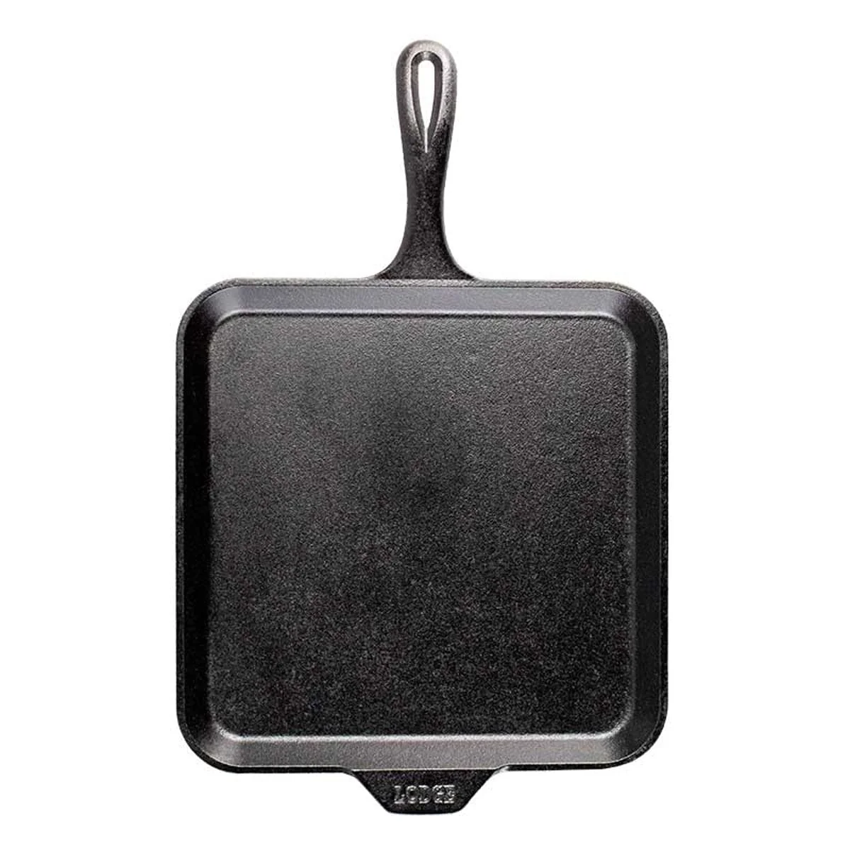 Lodge Cast Iron 11 Inch Seasoned Square Cast Iron Griddle - Image 2