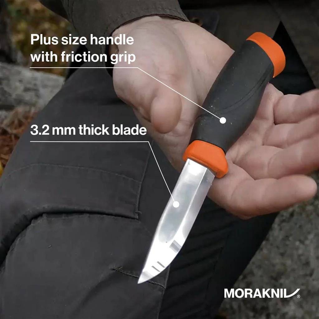 Morakniv Companion Heavy Duty Orange Knife Carbon Steel - Image 2