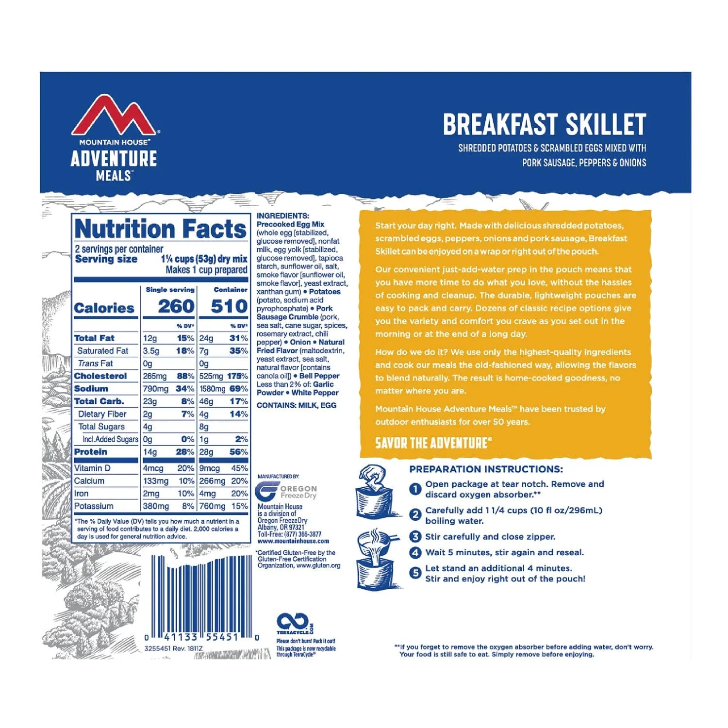 Mountain House Breakfast Skillet - Pouch - Image 3