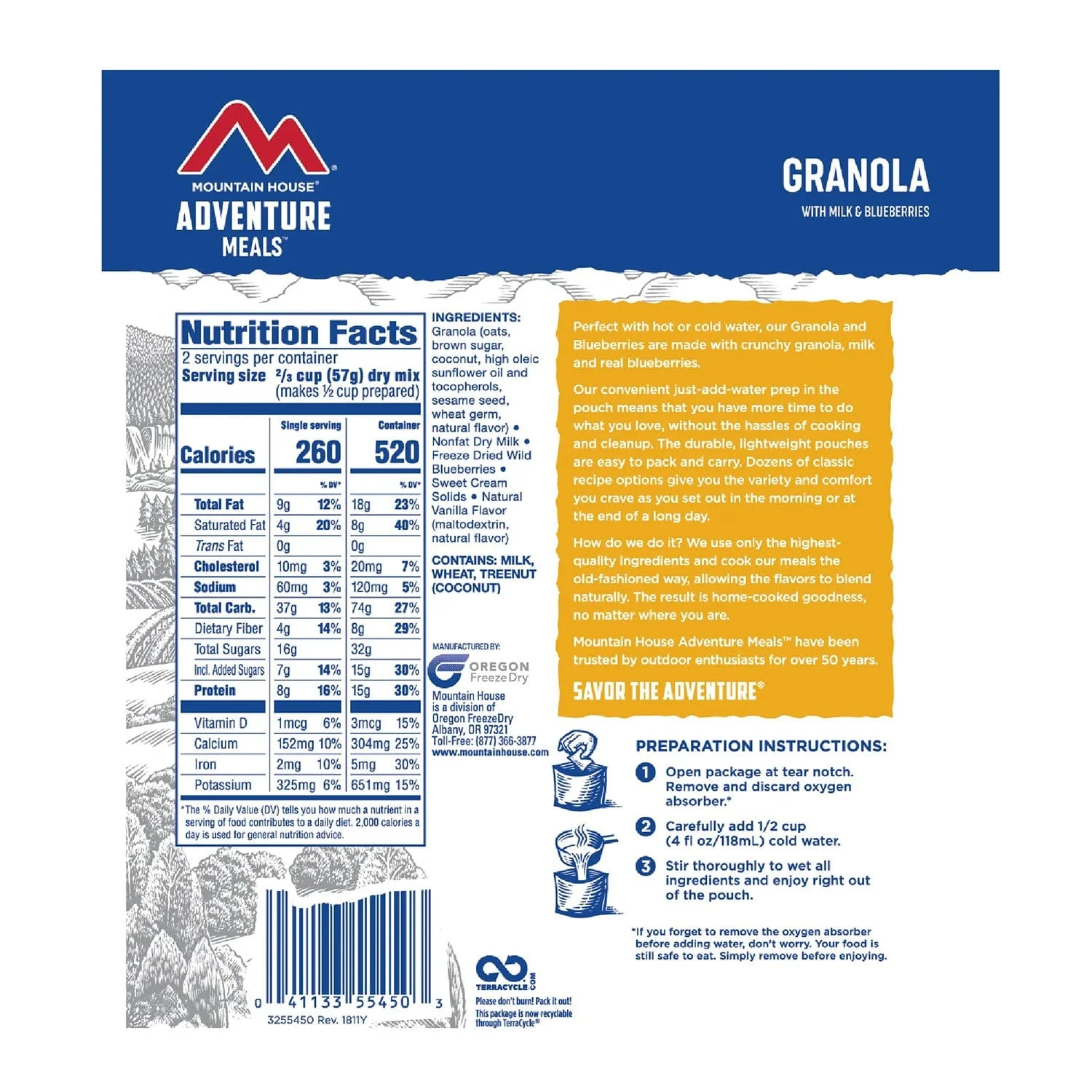 Mountain House Granola W/Blueberries - Image 3