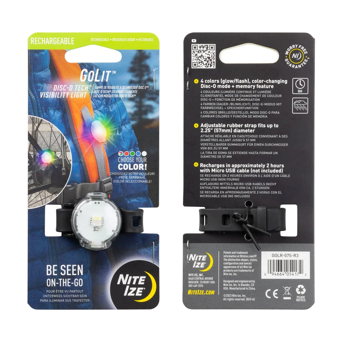 Nite Ize GoLit Rechargeable Visibility Light - Disc-O Tech - Image 7