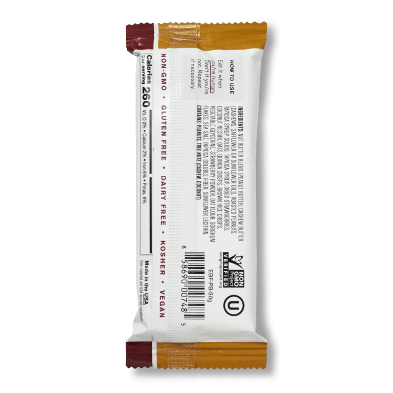 Skratch Labs Energy Bar Sport Fuel Peanut Butter + Strawberries Energy Bar - Image 2